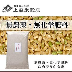 北海道米 無農薬 無化学肥料 美味しいお米 ゆめぴりか 玄米5kg