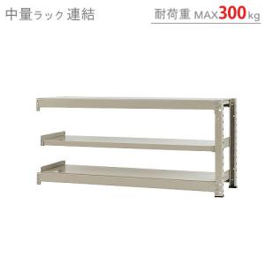 スチールラック　スチール棚　業務用　収納　中量ラック300kg　連結　幅150×奥行45×高さ70cm　3段　300kg/段｜kitajimasteel