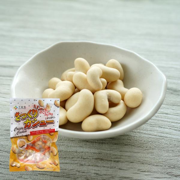 さっくりカシュー80g　カシューナッツの甘みと塩味がマッチしたサクサク食感スナック