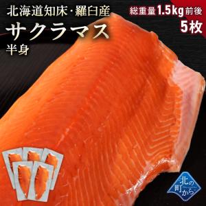 【期間限定50％OFF！12,500円⇒6,250円】サクラマス 北海道 知床・羅臼産 半身 5枚 ...