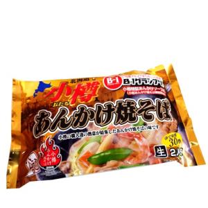 阿部製麺 小樽あんかけ焼きそば 2食入り 袋タイプ 北海道 ケンミンショー ソウルフード ご当地グルメ B-1グランプリ やきそば ヤキソバ お取り寄せ