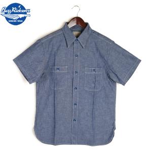 BUZZ RICKSON'S バズリクソンズ BLUE CHAMBRAY WORK SHIRT ブルー
