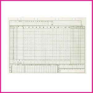 成美堂　野球スコアブック　保存版　補充用紙　9107　対応