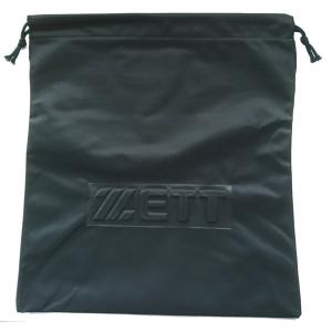 ZETT(ゼット)　グラブ袋　サイズ:W35×H40cm　ブラック　ネーム刺繍入り