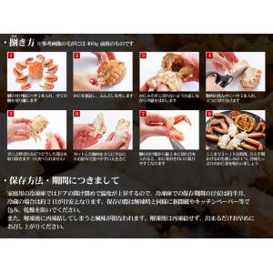 北海道産 毛ガニ 1尾当り 570g 前後 2...の詳細画像2