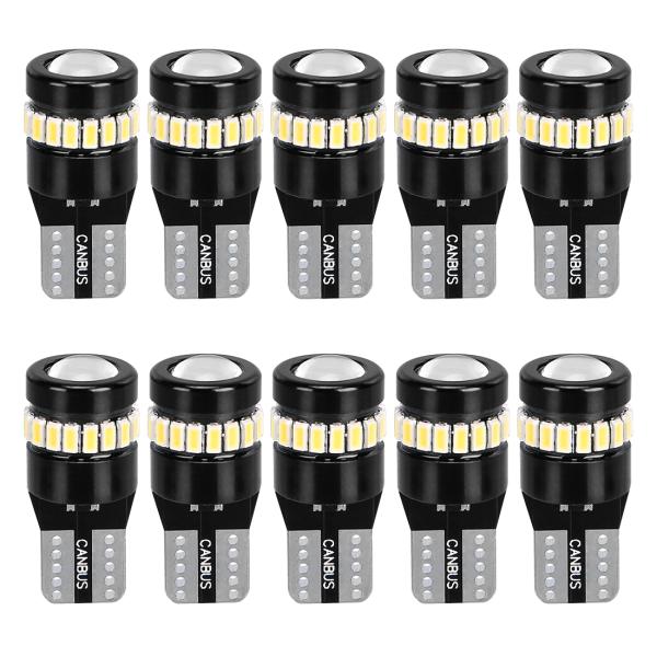 SUPAREE PRO T10 led 10個セット ホワイト 爆光 レンズ付き ポジションランプ ...