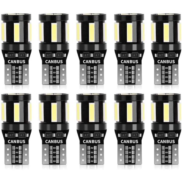 SUPAREE PRO T10 LED ホワイト ポジションランプ 10個 キャンセラー内蔵 10連...