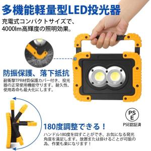 SUNVIC LED 投光器 充電式 20W高...の詳細画像1