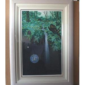 マーティロマヌキアン ミックストメディア 螢光線 アート 絵画 版画