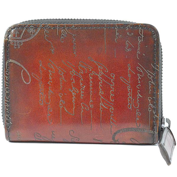 ベルルッティ スクリット カリグラフィ ラウンドコインケース ワパ 美しいパティーヌ ジップ付き小銭...