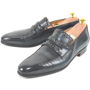 極美品 【Berluti ベルルッティ】 スカーズ デムジュール カリグラフィー Berluti（ベルルッティ） 美しいパティーヌ スカーズ スクリット