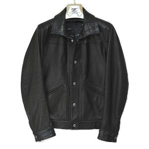 ZELE-PARIS ゼルパリ クロコダイルレザー シングルライダース