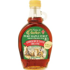 カド　デュ　ケベック　有機メープルシロップ　グレードＡ　アンバーリッチテイスト　２５０ｍｌ（３３０ｇ）　メイプルシロップ　輸入食品　