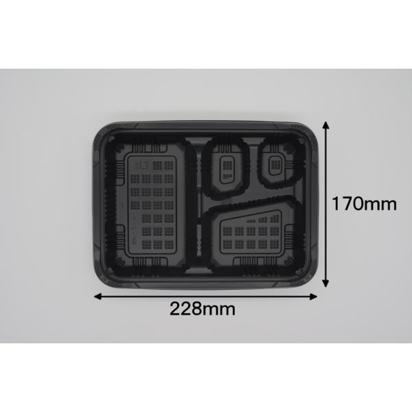 RP-2-1H黒本体 600入 安価品 テイクアウト用使い捨て弁当容器
