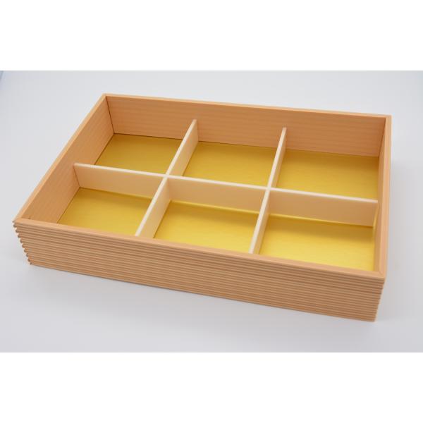 在庫処分品　ログプレート ６ヶ仕切 底金　78組入【折箱 折詰 花見 高級 仕出し 行楽 イベント ...