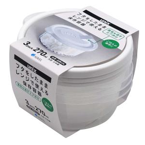 レンジ名人 丸形 L 400ml 3個入り 3706 保存容器 容器 レンジ用 レンジ