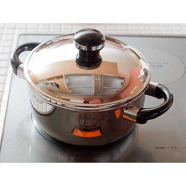 宮崎製作所 オブジェ objet ソースポット20cm (OJ-6) ステンレス鍋 両手鍋 IH対応...