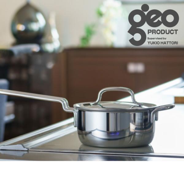 宮崎製作所 ジオ プロダクト 片手鍋 18cm オールステンレス GEO-18N IH対応 Miya...