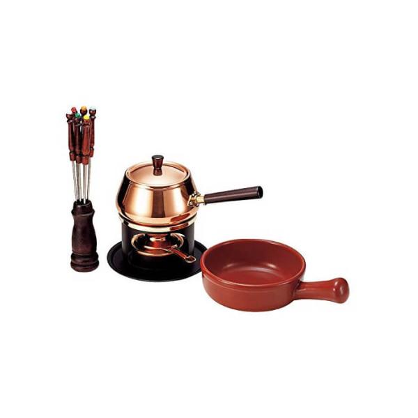 新光金属 ミニチーズ＆オイルフォンデュセット （S-736W）