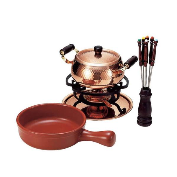 新光金属 チーズ＆オイルフォンデュセット20/18cm （S-726W）