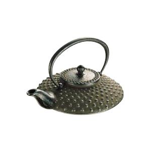 岩鋳 南部鉄器 平あられ 燗瓶 こげ茶 13001