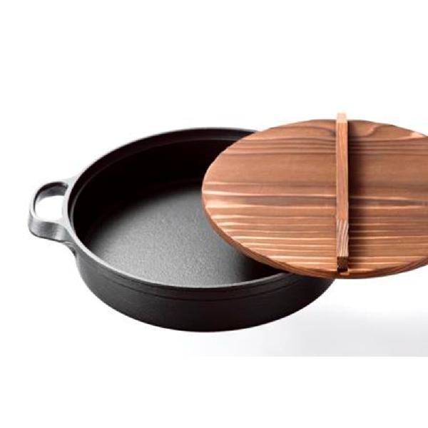 及源 南部鉄器 すき焼ぎょうざ兼用鍋20cm　CA-24