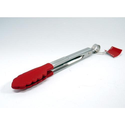 クイジプロ シリコン ロッキング トング 小 レッド