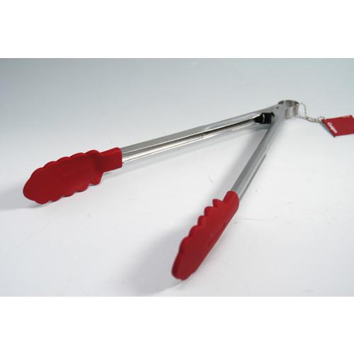 クイジプロ シリコン ロッキング トング M レッド