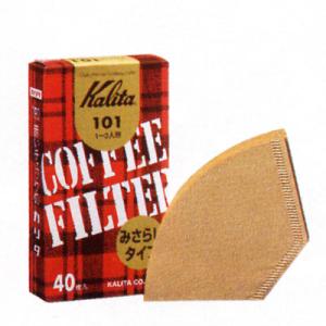 カリタ　みさらしタイプ101濾紙（ブラウン）40枚入（＃11141）