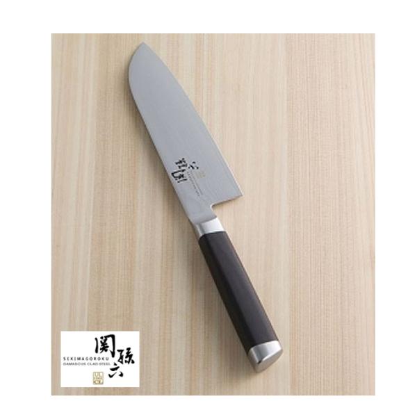関孫六 ダマスカス 小三徳 日本製 145mm 包丁 三徳包丁 三徳 貝印 ナイフAE5201 母の...