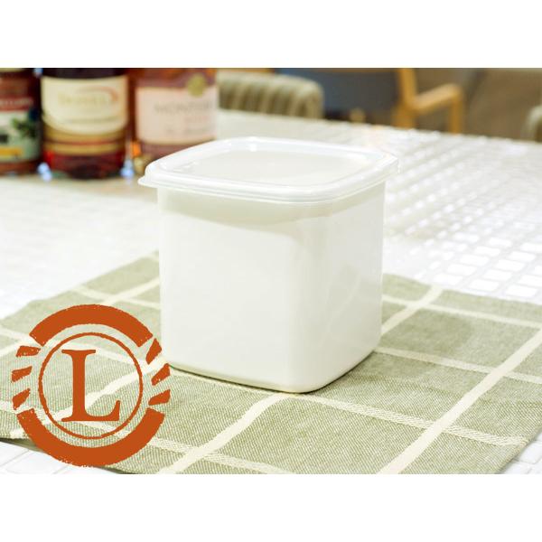 野田琺瑯 保存容器 スクウェアL ホワイトシリーズ シール蓋付 WS-L 日本製