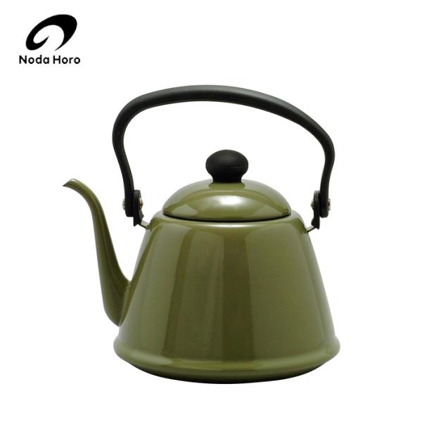 野田琺瑯 ドリップケトルII オリーブ DK-200OL 日本製 琺瑯 ケトル ポット 送料無料