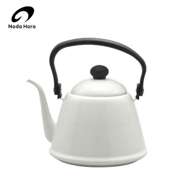 野田琺瑯 ドリップケトルII 2.0L ホワイト DK-200 IH対応 ホーロー ケトル【送料無料...