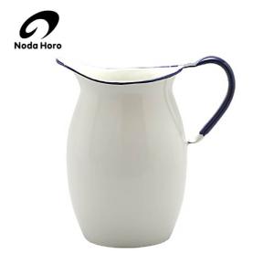 ホーローピッチャー ホワイト 水差し 北欧カントリー 琺瑯 : 雑貨屋