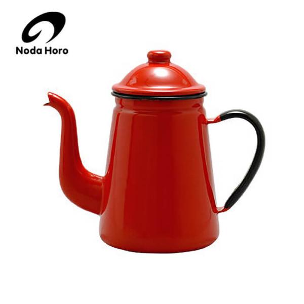 野田琺瑯 琺瑯 ポット キリンコーヒーポット 1.6Ｌ レッド 日本製 ホーロー コーヒーポット【送...