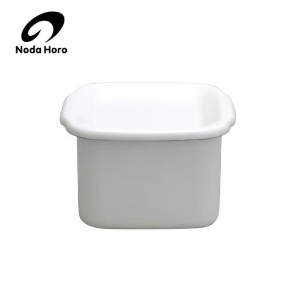 野田琺瑯 ホワイト シリーズ スクウェア M 琺瑯蓋付（WSH-M）