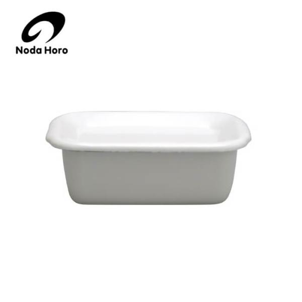 野田琺瑯 ホワイト シリーズ レクタングル深型S 琺瑯蓋付 WFH-S