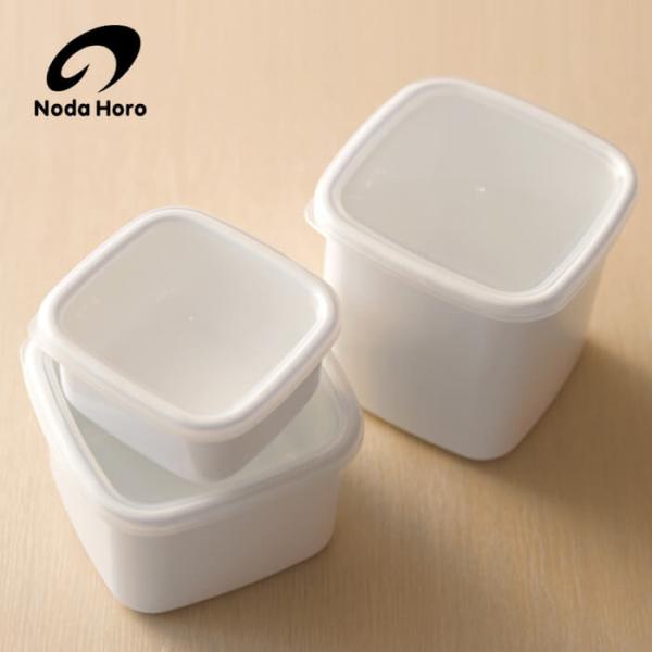 野田琺瑯 ホーロー容器 スクウェア S・M・L 3点セット ホワイトシリーズ 保存容器 ホーロー 容...