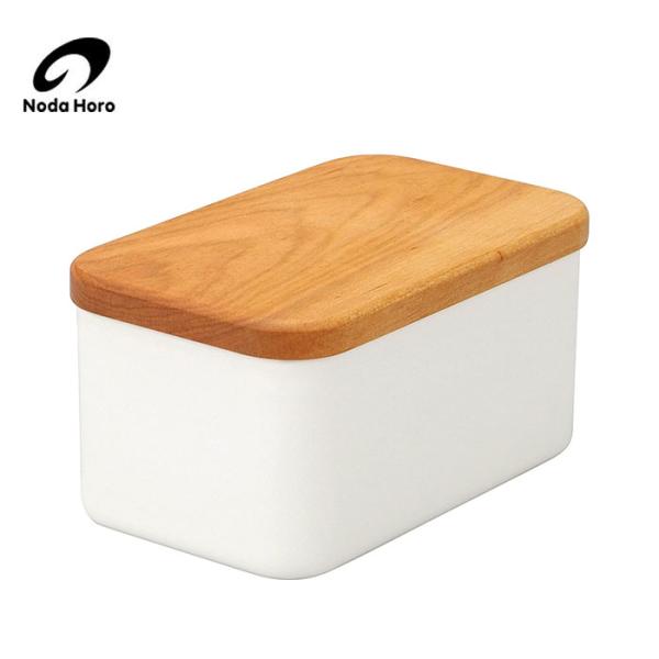 野田琺瑯 野田ホーロー バターケース BT-450 450g用 ホーロー容器 ホーロー 保存容器 の...