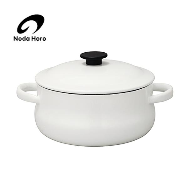 野田琺瑯 野田ホーロー ルーク 深型 キャセロール 25cm ホワイト LK-25 日本製