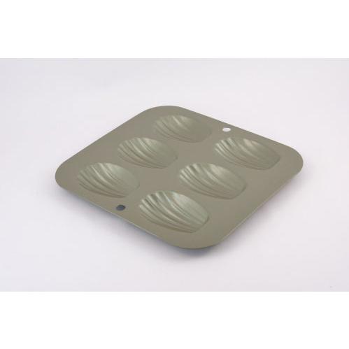 富士ホーロー ベイクウェアー　マドレーヌ・シェル型（スリム）（57295）＜6P＞