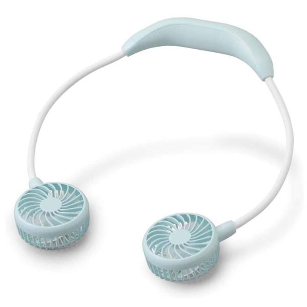 アイリスオーヤマ 携帯 首掛け 扇風機 充電式 ネックファン ソーダ JNF-01-A 送料無料