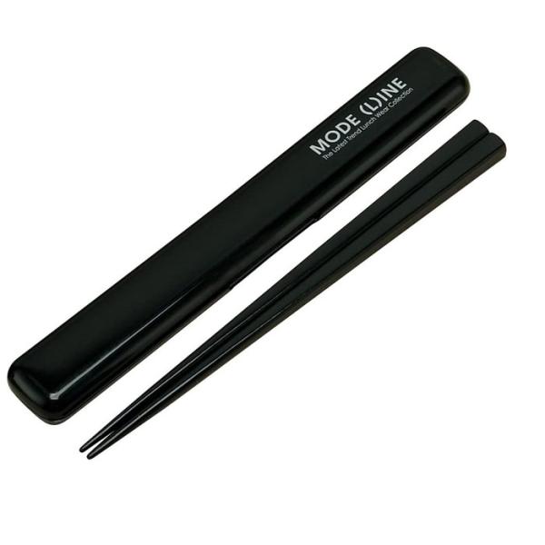 スケーター 箸箱セット 19.5 ABG4 モードライン BK お弁当グッズ お弁当用はし 食器 箸...