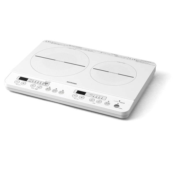 アイリスオーヤマ 2口IHコンロ ホワイト IHK-W12-W