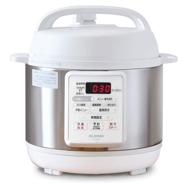 アイリスオーヤマ 電気圧力鍋3.0L ホワイト PC-EMA3-W