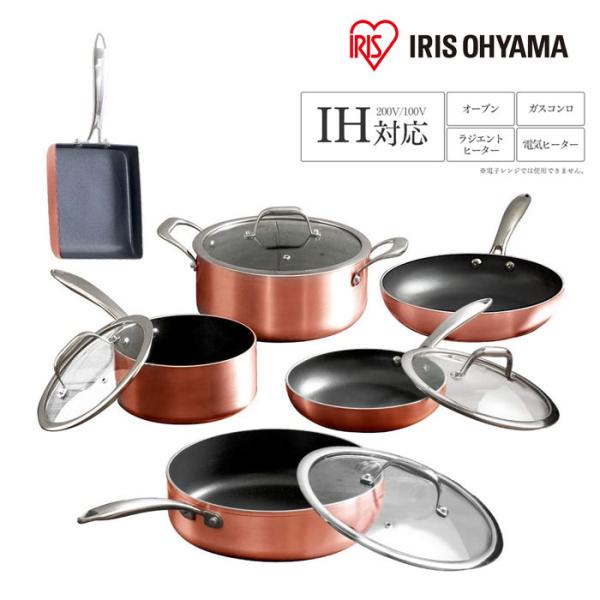 アイリスオーヤマ ダイヤモンドグレイス 10点セット ブロンズ DG-SE10