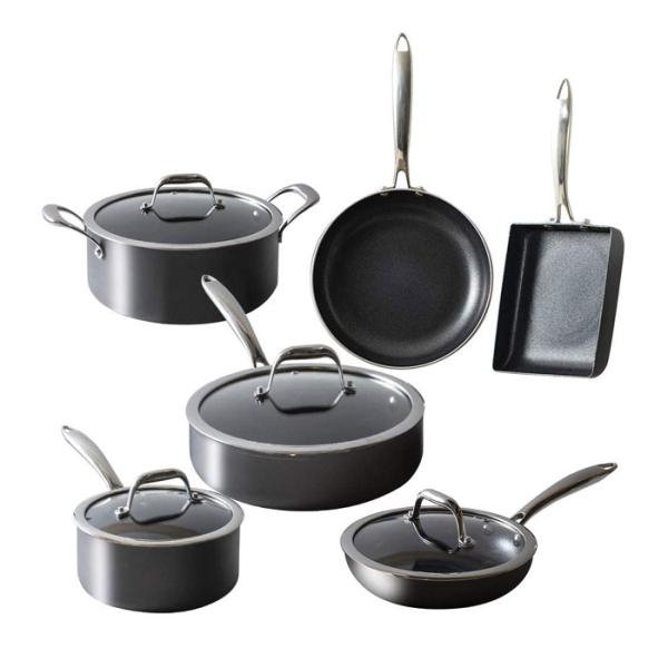 アイリスオーヤマ ダイヤモンドハードアノダイズド 10点セット DHA-SE10