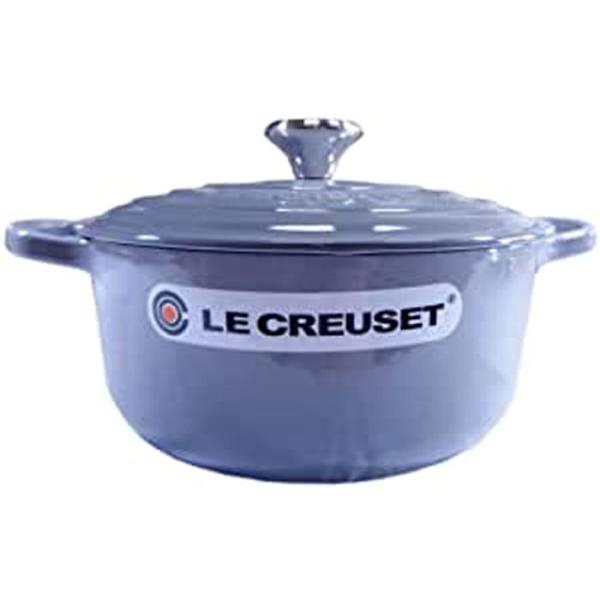 ル・クルーゼ ココットロンド 20cm 21177-20ミストグレイ541ツマミ銀 並行輸入品