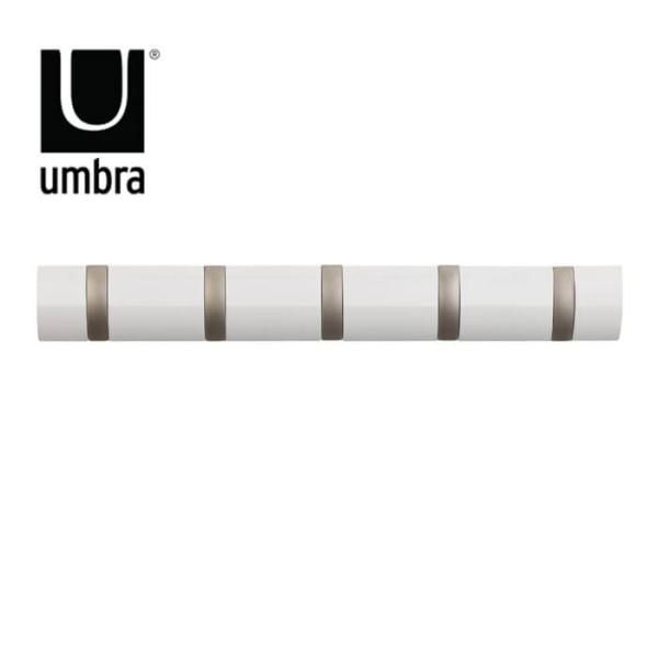 アンブラ umbra 壁掛けフック フリップフック 5 シャイン WH シャインホワイト 83188...