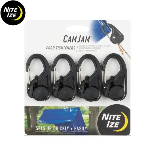 シームーン NITEIZE カムジャム ロープタイトナー 4コパック NI59103 アウトドア キ...